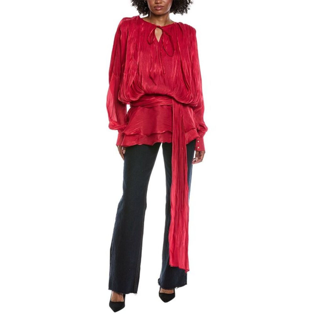 Colette Rose Womens  Top, Red